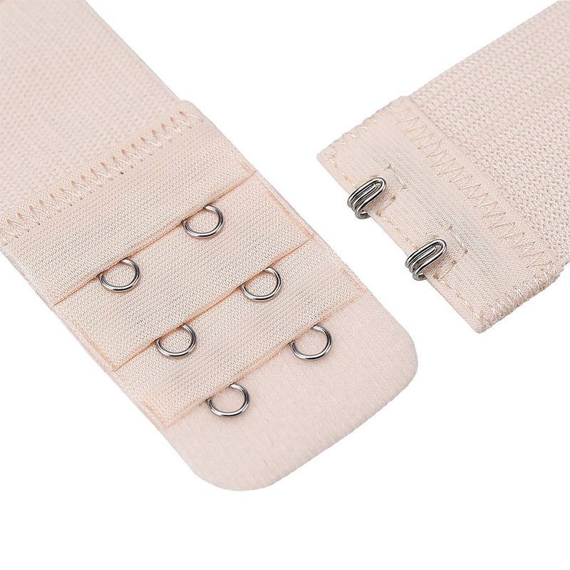 Akstore 6 Pieces Women's Soft Comfortable Elastic Bra Extenders Bra Extension Strap 2 Hook 3 Row Lady's Bra Extender Bra Band (Multicolors) - Image 3